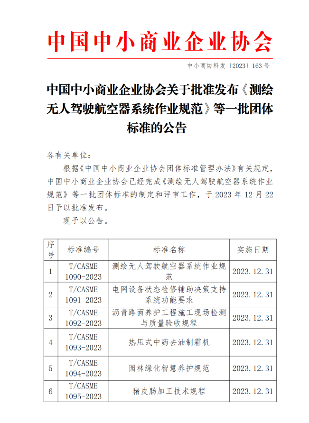 中国中小商业企业协会发布的45项标准12月31日实施_吉诚机械设备网