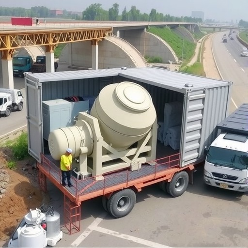 四川阆营高速项目采用HZS180X双机组搅拌站