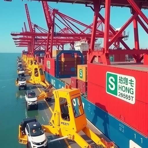 烟台港多式联运赋能新能源车出口新格局 烟台港多式联运赋能新能源车出口新格局