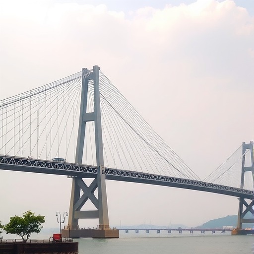 世界首座高低塔无桩基础悬索桥建成通车