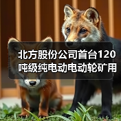 北方股份公司首台120吨级纯电动电动轮矿用车成功下线（图1）