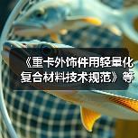 《重卡外饰件用轻量化复合材料技术规范》等标准立项获批（图4）