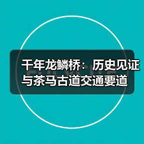 千年龙鳞桥:历史见证与茶马古道交通要道(图1) 千年龙鳞桥:历史见证与茶马古道交通要道(图1)