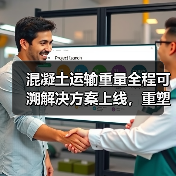 混凝土运输重量全程可溯解决方案上线，重塑行业透明新生态（图1）
