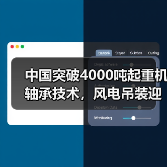 中国突破4000吨起重机轴承技术,风电吊装迎新机遇?(图1) 中国突破4000吨起重机轴承技术,风电吊装迎新机遇?(图1)