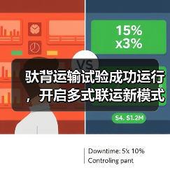 驮背运输试验成功运行,开启多式联运新模式(图1) 驮背运输试验成功运行,开启多式联运新模式(图1)