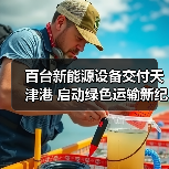 百台新能源设备交付天津港 启动绿色运输新纪元(图1) 百台新能源设备交付天津港 启动绿色运输新纪元(图1)