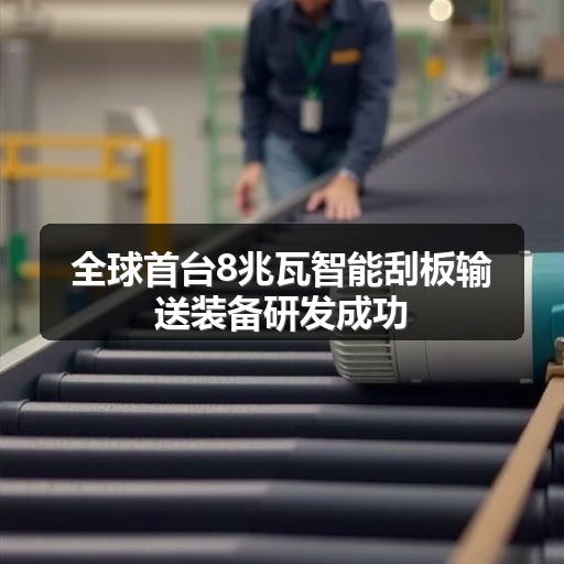 全球首台8兆瓦智能刮板输送装备研发成功