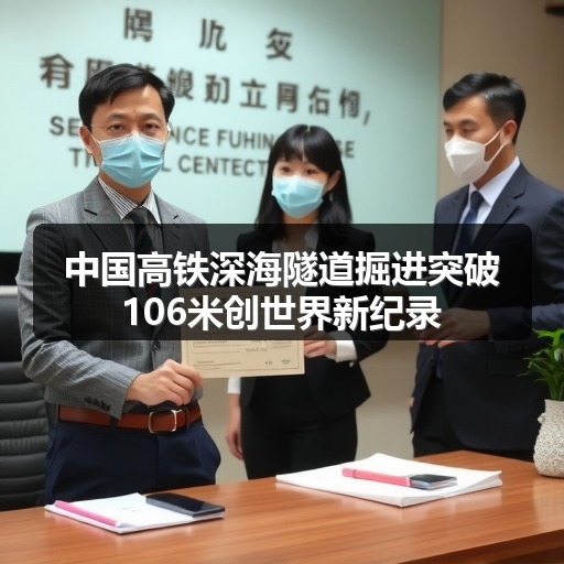 中国高铁深海隧道掘进突破106米创世界新纪录