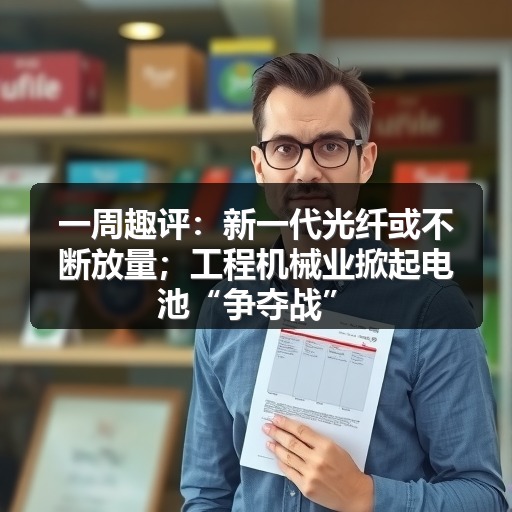 一周趣评:新一代光纤或不断放量;工程机械业掀起电池“争夺战”_玄熵吉诚机械设备网 一周趣评:新一代光纤或不断放量;工程机械业掀起电池“争夺战”_玄熵吉诚机械设备网