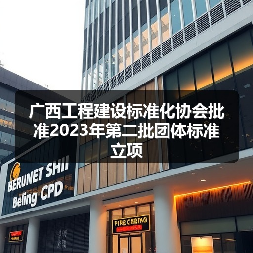 广西工程建设标准化协会批准2023年第二批团体标准立项_玄熵吉诚机械设备网
