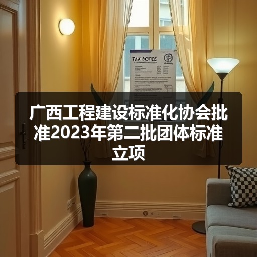 广西工程建设标准化协会批准2023年第二批团体标准立项_玄熵吉诚机械设备网