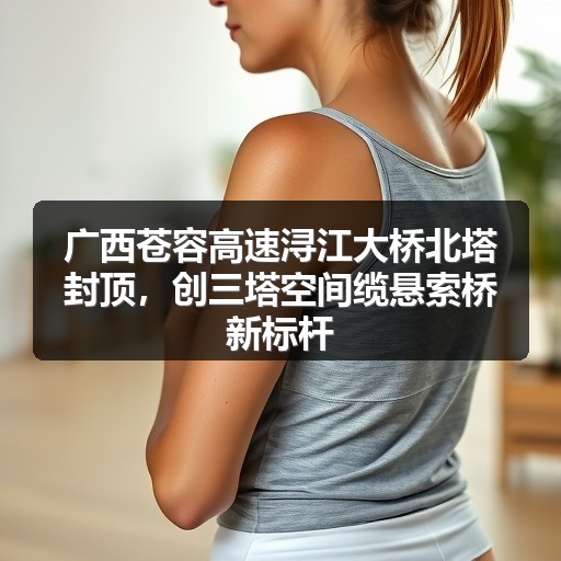 广西苍容高速浔江大桥北塔封顶,创三塔空间缆悬索桥新标杆 广西苍容高速浔江大桥北塔封顶,创三塔空间缆悬索桥新标杆