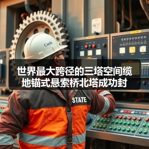 世界最大跨径的三塔空间缆地锚式悬索桥北塔成功封顶_玄熵吉诚机械设备网