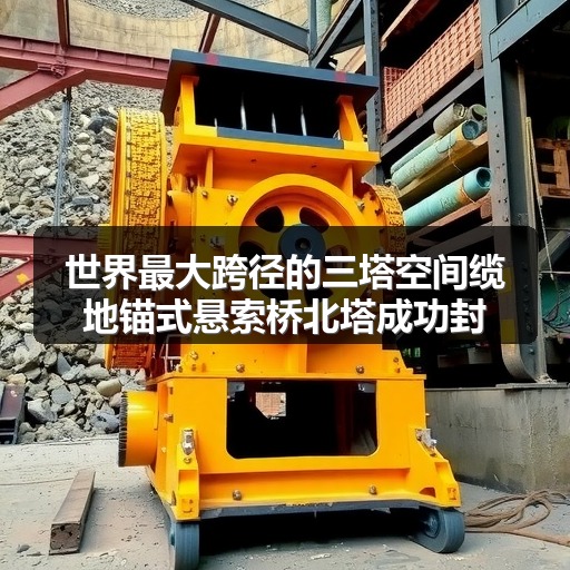 世界最大跨径的三塔空间缆地锚式悬索桥北塔成功封顶_玄熵吉诚机械设备网