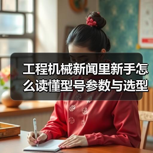 工程机械新闻里新手怎么读懂型号参数与选型