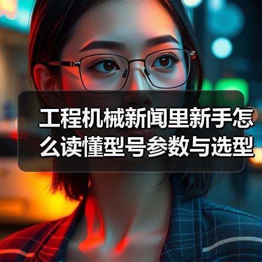工程机械新闻里新手怎么读懂型号参数与选型
