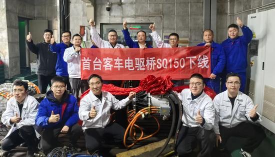 客车电驱桥SQ150量产下线：模块化两级减速，适配多功率场景稳定传动可靠性提升，助力新能源客车